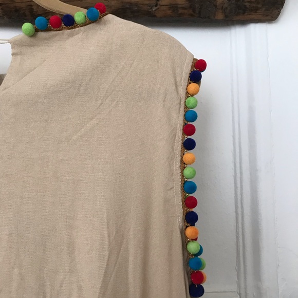 Pom Pom Printed Dress - Picture 6 of 7